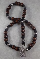 St. Michael Chaplet - Dark Wood Beads
